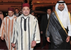 جلالة الملك محمد السادس يقيم مأدبة عشاء على شرف رئيس الوزراء القطري